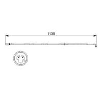Sensore usura pastiglie Freno a disco 1 987 473 505 BOSCH per BMW X1