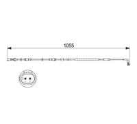 Sensore usura pastiglie Freno a disco 1 987 473 506 BOSCH per BMW 7