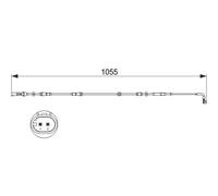 Sensore usura pastiglie Freno a disco 1 987 473 507 BOSCH per BMW 7