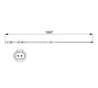 Sensore usura pastiglie Freno a disco 1 987 473 512 BOSCH per BMW X5 X6