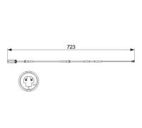 BOSCH 1 987 473 514 Sensore di usura delle pastiglie freni 723mm