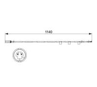 BOSCH 1 987 473 525 Sensore di usura delle pastiglie freni 1140mm