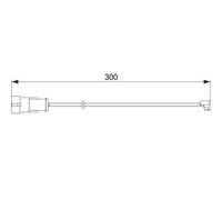 Sensore usura pastiglie Freno a disco 1 987 474 573 BOSCH per IVECO