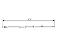 Sensore usura pastiglie Freno a disco 1 987 474 592 BOSCH per PORSCHE BOXSTER