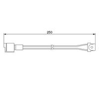 Sensore usura pastiglie Freno a disco 1 987 474 905 BOSCH per BMW 3 3 Touring