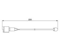 Sensore usura pastiglie Freno a disco 1 987 474 910 BOSCH per BMW 5 5 Touring 6