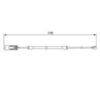 Sensore usura pastiglie Freno a disco 1 987 474 925 BOSCH per BMW 3 3 Coupé