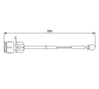 Sensore usura pastiglie Freno a disco 1 987 474 938 BOSCH per AUDI V8 A6 C4