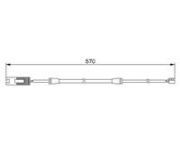Sensore usura pastiglie Freno a disco 1 987 474 954 BOSCH per BMW 7