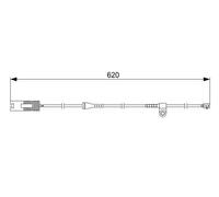Sensore usura pastiglie Freno a disco 1 987 474 955 BOSCH per BMW 7