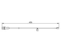 Sensore usura pastiglie Freno a disco 1 987 474 992 BOSCH per PORSCHE 911