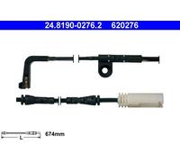 Contatto di avvertimento, usura delle pastiglie dei freni ATE 24.8190-0276.2