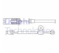 DELPHI LZ0158 Kit contatti segnalazione, Usura past. freno / mat. d'attrito
