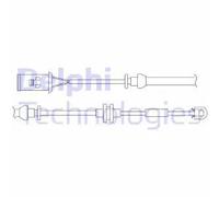 Sensore usura pastiglie Freno a disco LZ0176 DELPHI per OPEL ASTRA G Hatchback