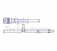 Sensore usura pastiglie Freno a disco LZ0286 DELPHI per PORSCHE BOXSTER Spyder