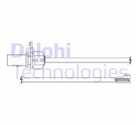 Contatto segnalazione, Usura past. freno/mat. d'attrito LZ0288 DELPHI per AUDI