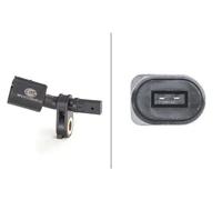 Sensore velocità ruota ABS Assale anteriore Dx 6PU 012 039-001 HELLA per AUDI VW