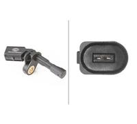 Sensore velocità ruota ABS Assale posteriore Dx 6PU 012 039-041 HELLA per VW