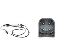 HELLA 6PU 010 039-121 Sensore, N° giri ruota, 12V, Assale posteriore, Cavo 942/921mm