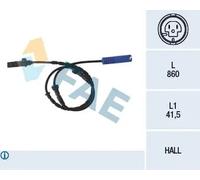 Sensore velocità ruota ABS Assale posteriore Sensore Hall 78046 FAE per BMW 5