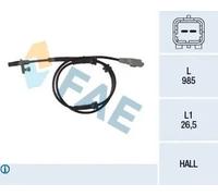 Sensore velocità ruota ABS Assale posteriore Sensore Hall 78118 FAE per CITROËN