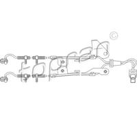 Sensore velocità ruota ABS Assale posteriore Sx 303 959 TOPRAN per FORD MAZDA