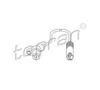 Sensore velocità ruota ABS Assale posteriore Sx 500 883 TOPRAN per BMW 3 3 Coupé