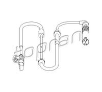 Sensore velocità ruota ABS Assale posteriore Sx 501 239 TOPRAN per BMW X5