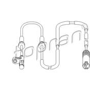 Sensore velocità ruota ABS Assale posteriore Sx 501 459 TOPRAN per MINI MINI