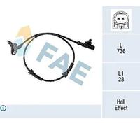 Sensore velocità ruota ABS Sensore Hall 78328 FAE per NISSAN MICRA III NOTE