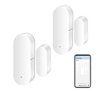 Sensore WiFi per porte e finestre: rilevatori intelligenti, notifiche app, sicurezza domestica compatibile con Alexa e Google