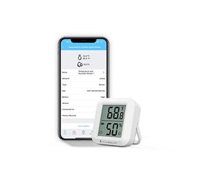 Sensore Zigbee di Temperatura e Umidità THIRDREALITY con Display LCD Digitale, Hub ZigBee Richiesto, Registrazione in App, Monitoraggio Remoto e Automazione Domotica, Batterie AAA Incluse