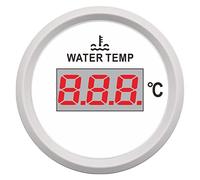 Sensori di livello del liquido, Sensore di temperatura dell'acqua del misuratore di temperatura dell'acqua della barca del camion di 52mm 40-120 Celsius Misuratore di temperatura dell'acqua digitale d