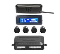 Sensori Di Parcheggio Kit Radar Retromarcia Per Auto 12VDC Sensore Parcheggio Veicoli 4 Assistenza Alla Con Display Della Distanza Posteriore(Nero)