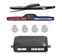 Sensori Di Parcheggio Kit Retromarcia Radar Posteriore Per Auto Sensore Parcheggio Per Veicoli Assistenza Alla Display Della Distanza(Argento)