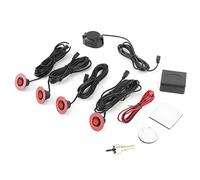 Sensori di parcheggio per Auto da 16,5 mm, sensore Radar di Backup Integrato, Kit di Allarme di retromarcia con Sostituzione del Kit ausiliario del cicalino Audio Rosso