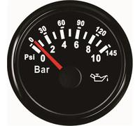 Sensori di pressione dell'olio M10X1 NPT1/8 Trasmettitori meccanici automatici 52mm 0-5bar 0-10bar Manometri di pressione dell'olio Retroilluminazione rossa for barca auto bus(0-10bar BN)
