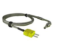 Sensori di temperatura EGT a punta esposta per temperatura del gas di scarico con cavo da 2,0 m e connettore mini