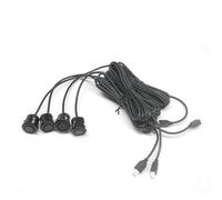Sensori Parcheggio 4 Sensori Di Parcheggio Per Auto 18.5mm Retromarcia Per Veicoli Con Sonda Montaggio Di Sensori Per Punti Ciechi Controllo Della Distanza(Black)