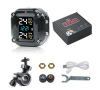 Sensori pressione pneumatici moto TPMS display LCD monitoraggio gomme 2 ruote
