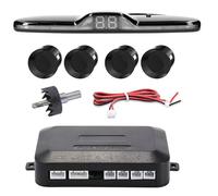 Sensori Radar Kit Retroilluminazione Sensore Parcheggio Parktronic Monitor Display Assistente Rilevamento Retromarcia 4 Sonde Parcheggio Pdc Sensore(Nero)