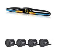 Sensori Radar Kit Sensore Parcheggio Radar Multiplo Display Retroilluminato Rilevatore Monitoraggio Retromarcia Assistente Parcheggio Pdc Sensore(Nero,4)