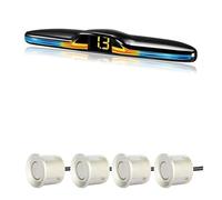 Sensori Radar Kit Sensore Parcheggio Radar Multiplo Display Retroilluminato Rilevatore Monitoraggio Retromarcia Assistente Parcheggio Pdc Sensore(Champagne Gold,4)