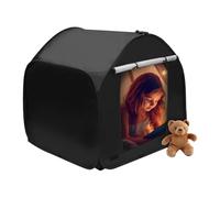 Sensorial Blackout - Forte pieghevole portatile con porta arrotolabile, tenda interna per bambini, per rilassarsi, ridurre lo stress, supporto autismo, spazio terapeutico, camera, area silenziosa