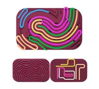Sensorik Activity Board, Sensory Silicone Fidget Toy, Scheda di attività Sensoriale Tavola, Double Side Giocattolo con 11 Corde per ADHD, Ansia Relief Stress, Autismo, Bambini dai 3 Anni e Adulti