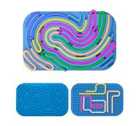 Sensorik Activity Board, Sensory Silicone Fidget Toy, Scheda di attività Sensoriale Tavola, Double Side Giocattolo con 11 Corde per ADHD, Ansia Relief Stress, Autismo, Bambini dai 3 Anni e Adulti