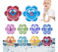 Sensorik - Palline educative per bambini, set di giocattoli da nuoto, design colorato, per bambini, per l'apprendimento precoce con esperienza d'acqua durante la doccia, il bagno o i giochi estivi con