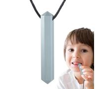 Sensorische Kaukette für Kinder (Edelstein-Design) - Beißring aus lebensmittelechtem Silikon - Kauanhänger für ADHS, Autismus & sensorische Bedürfnisse - BPA-frei & mit Sicherheitsverschluss