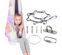 Sensorische Schaukel Für Kinder - 280x150cm Polyester Hängematte Rutschfest Atmungsaktiv Weich Robust | Innenraum Outdoor Yoga Sitz Teenager Mädchen Entspannung Spielzeug