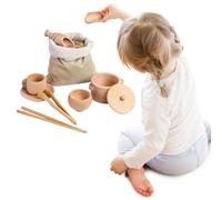 Sensory Bin Tools - Learning Toys Set, Sensory Bin Tools Toy, 8pcs Wooden Scoops And Wooden Tongs Fine Motor Skills Training Toy For Kids, Play For Preschool Learning Activities